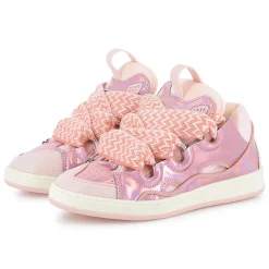 New LANVIN Baskets à lacets ROSE CLAIR ROSE FONCE