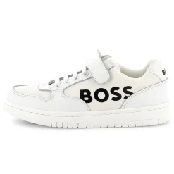 Discount BOSS Baskets à lacets et fermeture par bandes auto aggr BLANC