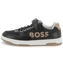 Discount BOSS Baskets à lacets et fermeture par bandes auto aggr BLACK