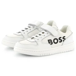 Discount BOSS Baskets à lacets et fermeture par bandes auto aggr BLANC