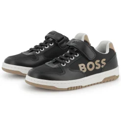 Discount BOSS Baskets à lacets et fermeture par bandes auto aggr BLACK
