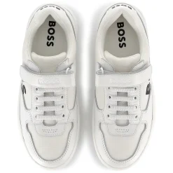 Discount BOSS Baskets à lacets et fermeture par bandes auto aggr BLANC