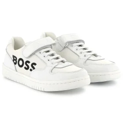 Discount BOSS Baskets à lacets et fermeture par bandes auto aggr BLANC