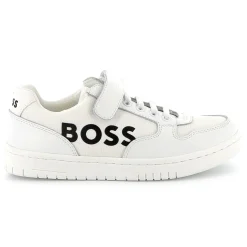 Discount BOSS Baskets à lacets et fermeture par bandes auto aggr BLANC