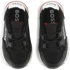 Clearance BOSS Baskets avec cuir à lacets BLACK