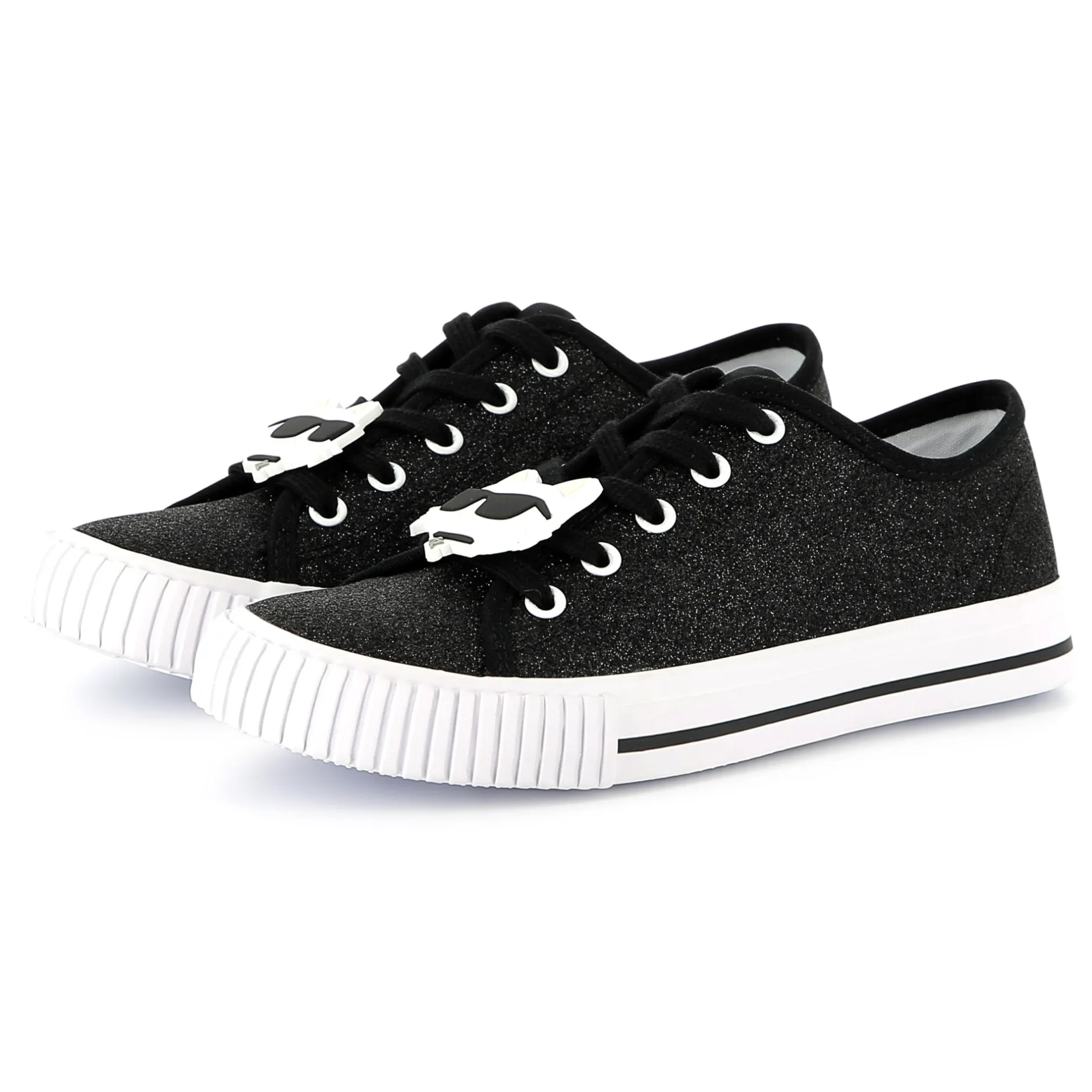 Sale KARL LAGERFELD KIDS Baskets basses à lacets BLACK