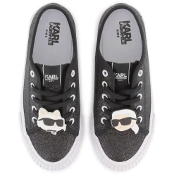 Sale KARL LAGERFELD KIDS Baskets basses à lacets BLACK