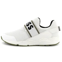 Clearance BOSS Baskets basses élastiquées BLANC