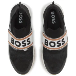 Outlet BOSS Baskets basses élastiquées BLACK