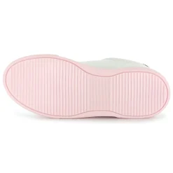 Outlet KARL LAGERFELD KIDS Baskets en cuir à lacets BLANC