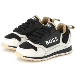 Best BOSS Baskets en cuir avec lacets BLACK