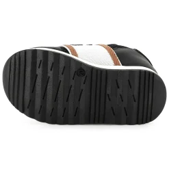 New BOSS Baskets en cuir et maille ajourée BLACK
