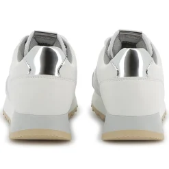 Outlet BOSS Baskets lacées bimatière BLANC