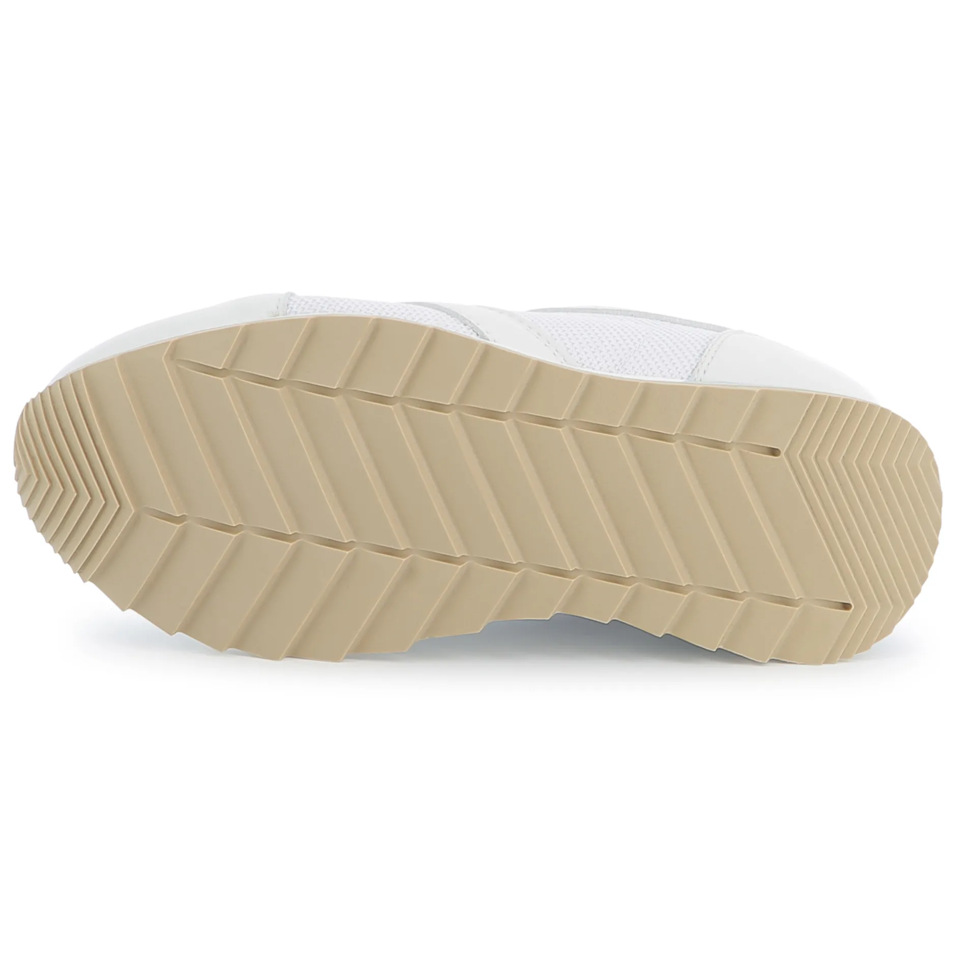 Outlet BOSS Baskets lacées bimatière BLANC
