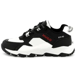 Online HUGO Baskets lacées bi-matières BLANC