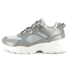 Hot HUGO Baskets lacées bi-matières SILVER