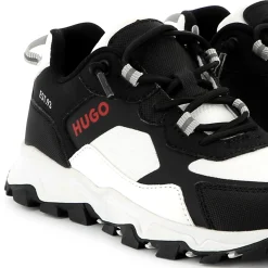Online HUGO Baskets lacées bi-matières BLANC