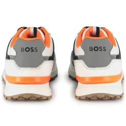 New BOSS Baskets lacées détails colorés BLACK