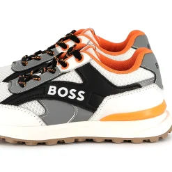 New BOSS Baskets lacées détails colorés BLACK