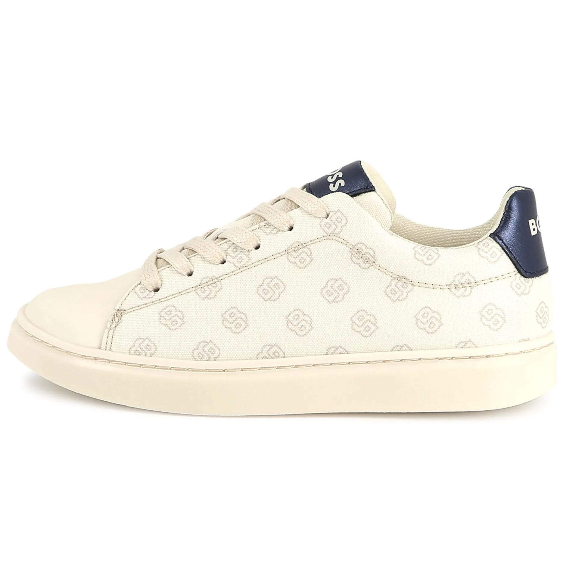 Outlet BOSS Baskets lacées en toile VANILLE