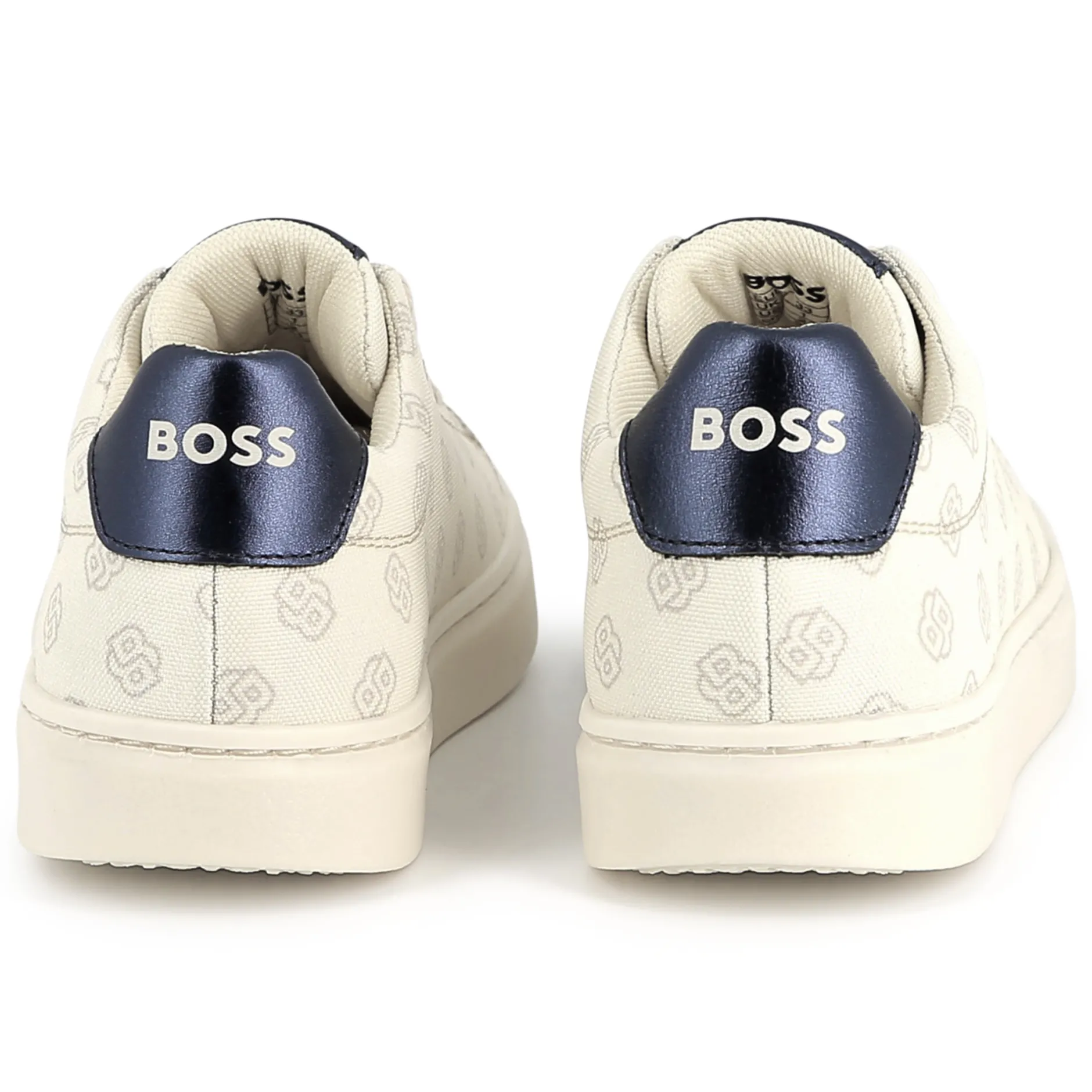 Outlet BOSS Baskets lacées en toile VANILLE
