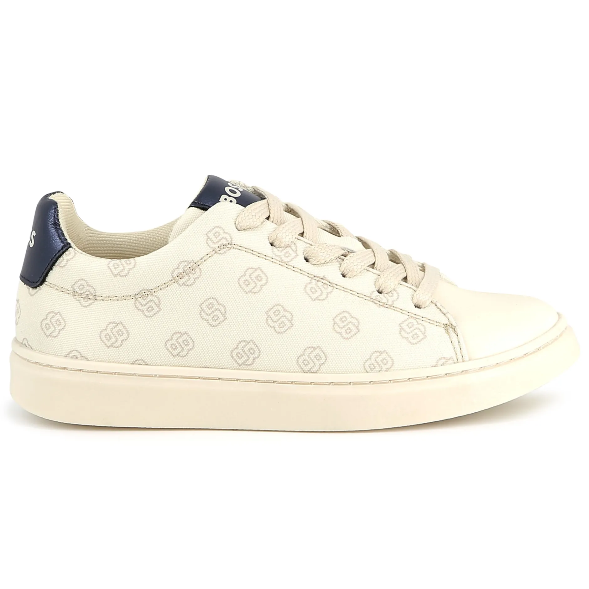 Outlet BOSS Baskets lacées en toile VANILLE