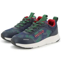 Best HUGO Baskets lacées imprimées MEDIEVAL BLUE