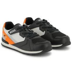 Fashion BOSS Baskets lacées rétro BLACK