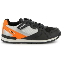 Fashion BOSS Baskets lacées rétro BLACK