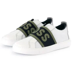 Clearance BOSS Baskets élastiquées bimatières BLANC