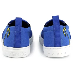 Best KENZO KIDS Baskets élastiquées en toile WAVE BLUE