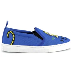Best KENZO KIDS Baskets élastiquées en toile WAVE BLUE