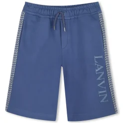 Sale LANVIN Bermuda à taille élastiquée GRAY BLUE