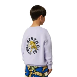 New KENZO KIDS Bermuda à taille élastiquée WAVE BLUE