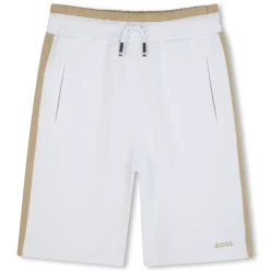 Discount BOSS Bermuda avec bandes latérales BLANC
