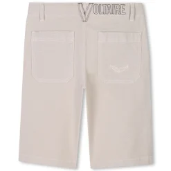 Clearance ZADIG & VOLTAIRE Bermuda brodé à poches LIME STONE