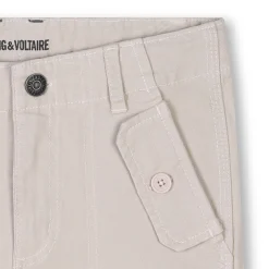 Clearance ZADIG & VOLTAIRE Bermuda brodé à poches LIME STONE