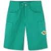 Online KENZO KIDS Bermuda cargo en coton LODEN
