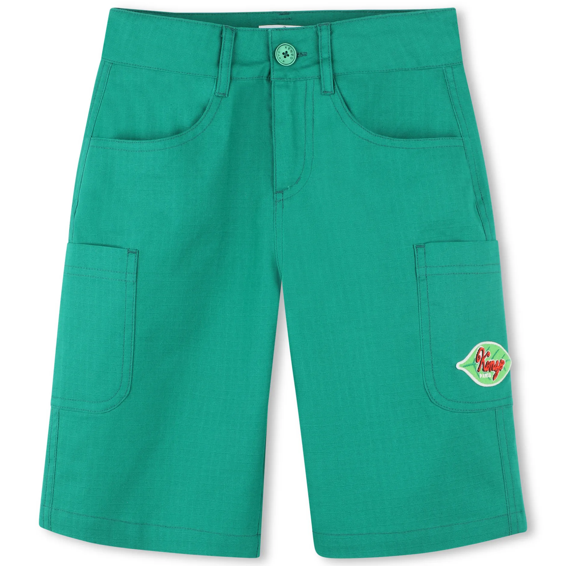 Online KENZO KIDS Bermuda cargo en coton LODEN
