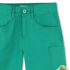 Online KENZO KIDS Bermuda cargo en coton LODEN