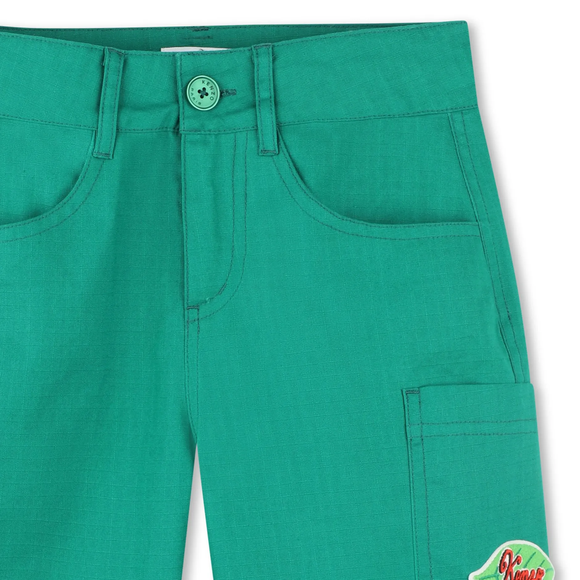 Online KENZO KIDS Bermuda cargo en coton LODEN
