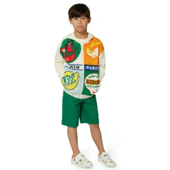 Online KENZO KIDS Bermuda cargo en coton LODEN
