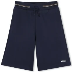 Discount BOSS Bermuda de jogging avec logo BLEU CARGO