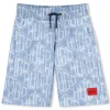 Clearance HUGO Bermuda de jogging effet jean INDIGO BLEU