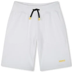 Clearance HUGO Bermuda de jogging en molleton BLANC