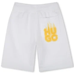 Clearance HUGO Bermuda de jogging en molleton BLANC