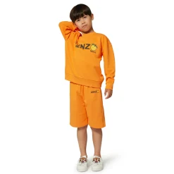 Outlet KENZO KIDS Bermuda de jogging en molleton ORANGE