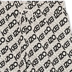 Fashion KENZO KIDS Bermuda de jogging imprimé OFFWHITE