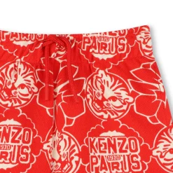 Discount KENZO KIDS Bermuda en coton imprimé ROUGE VIF