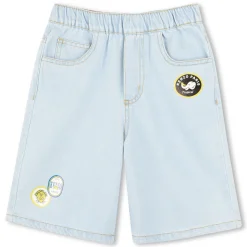 Outlet KENZO KIDS Bermuda en jean BLEACH POUSSE